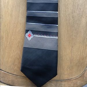 BLACK VINTAGE 1970’s LILLY DACHE MENS NECKTIE